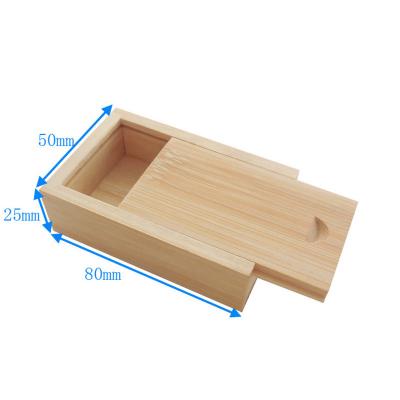 China Custom Mini houten cadeaubon houten zeepdoos voor cadeau verpakking bamboe hoesje voor USB Te koop