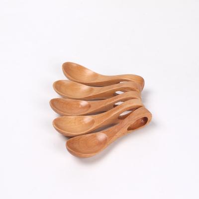 China 0 - 12 Months BPA Free Wooden  Baby Spoon Fork Set Animal Shaped for sale