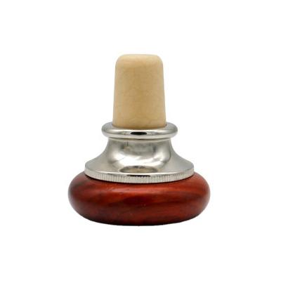 China Reusable Red Wooden Wine Corks UV Printing Rubber Wine Stoppers for sale