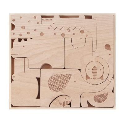 Chine Puzzle éducatif en bois DIY Puzzle éducatif en bois pour les enfants de 2 à 4 ans à vendre