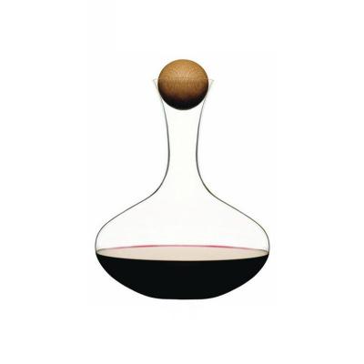 China Rubber Wood Ball Stopper For Glass Wine Decanter for sale