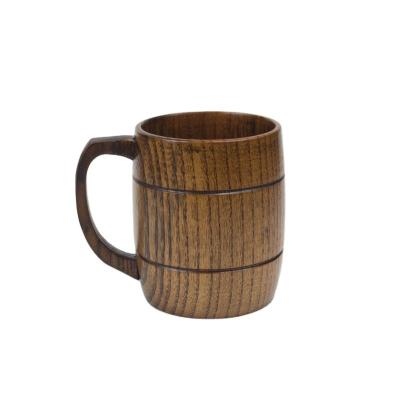 China Ecodesign Gift Wooden Cup Rustic Beer Mugs Handmade for sale