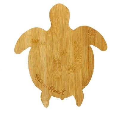 China Kitchen  345mm X 300mm Wooden Bamboo Cutting Board Animal Shape for sale