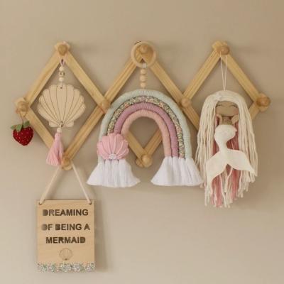 China Meerjungfrau Dekor Baby Mädchen Zimmer Dekor Scandi Boho Unter dem Meer Dekor Personalisiertes Baby Geschenk zu verkaufen