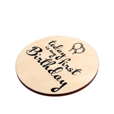 China Plywood Coaster - Reisreeks Geschenken - Baby Milestone Plywood kaarten - Kerstcadeautjes Te koop