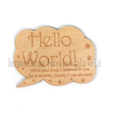 China Baby Maandelijkse Milestone Marker Discs, Classic Houten Discs Foto Requisiten voor Baby Announcement en Milestones Te koop