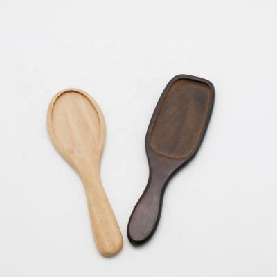 China Smooth Wooden Handle Paddle Cushion Hair Brush for sale