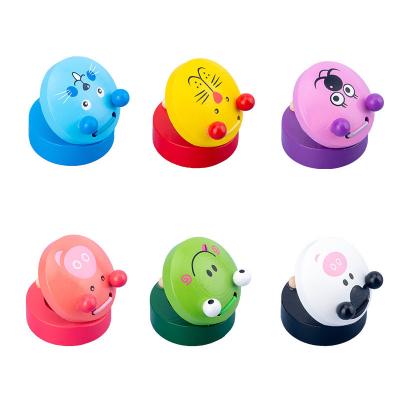 China Animal shaped colorful Playthings Wood Castanets Instrument for sale