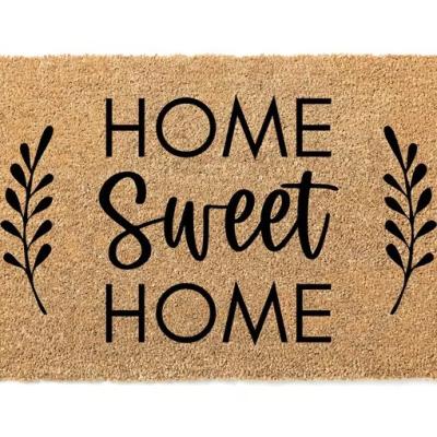 China Home Sweet Home Doormat Welkom Doormat Voordeur Mat Te koop