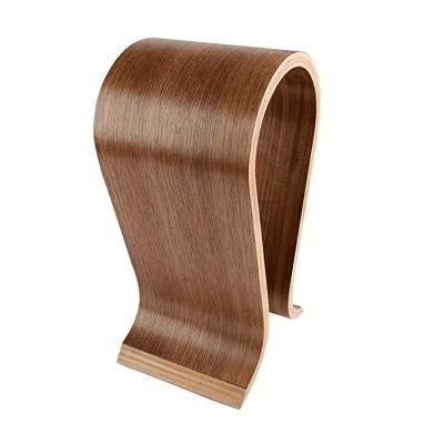 China Wooden Arc Headphone Stand Universal Desktop Headphone Stand for sale