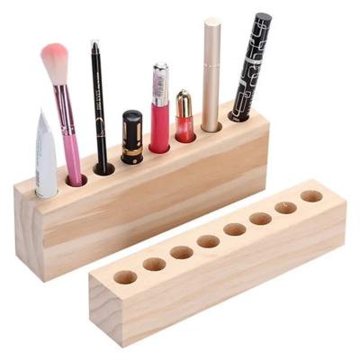 China Wooden Essential Oil Display Stand Tabletop Essential Oils Perfume Storage Racks Oil Bottles Holder for sale