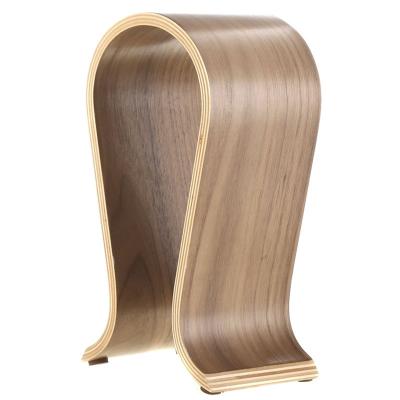 China Headphone stand U-shaped headset display stand walnut gaming display stand for sale