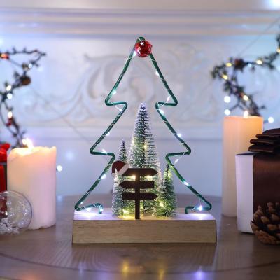 China Customized Christmas Tabletop Decoration, Battery Operated Christmas Indoor Fireplace Home Table Decorations for sale