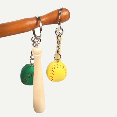 China Mini Cute Soccer Keychain Bowling/Tennis/Baseball Keychain for Men Women Boys Girls Gifts for sale