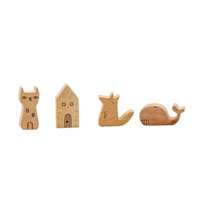 China Laser Engraving Wooden Business Card Base  Card Holder Animal Shape for sale