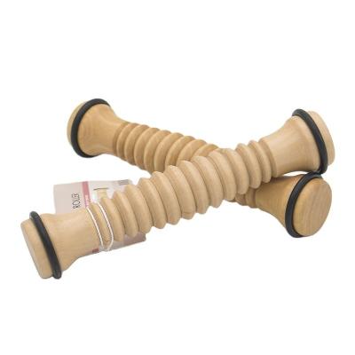 China Rubber Hout Voetmassage Roller Schroefvorm- Verlicht voetboogpijn, Plantar Fasciitis, spierpijn Te koop