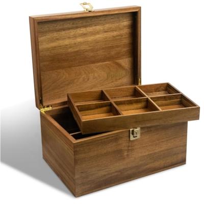 China 12 Inch Stash Box Recyclable Wooden Keepsake Box Gift Tray Storage Box for sale