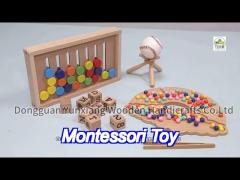 wooden baby toys montessori toys fun animal toys, smooth natural wood, wood animal learning toy