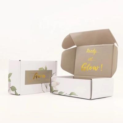 China Simple Eco Friendly Display Box Recyclable Corrugated Gold Foil Paper Printing Paper Cardboard for sale