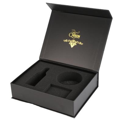 China China Recyclable Custom Luxury Book Shaped Rigid Paper Packaging Magnetic Gift Boxes With EVA Foam Insert for sale