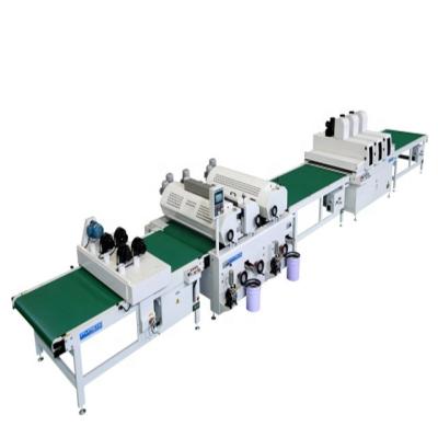 중국 UV/water paint/PU/NC UV production line for flooring 판매용