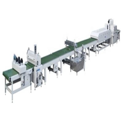 中国 High gloss UV/water paint/PU/NC MDF UV paint production line 販売のため