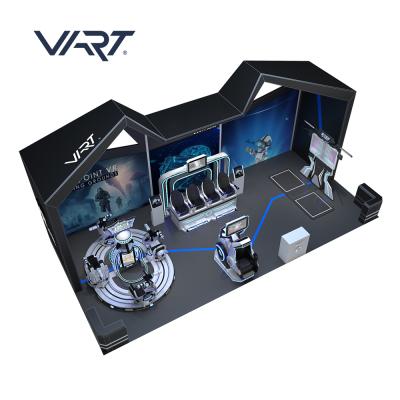 China Interactive Shooting/Fighting/Flying Games Earn Money VR Simulator Manufacturer Customize 10-1000m2 Virtual Reality Arcade 9D VR Theme Park for sale