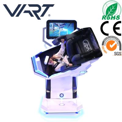 China CE Shooing and Rotating RoHS 9D VR Shooting 360 720 Degree Rotating VR Flight Simulator 9D Cockpit Virtual Reality Motion Chair Simulator for sale