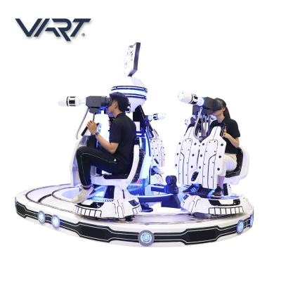 China Amusement Park New 2021 VR Turn 4 Player Kids VR 9D Virtual Reality Shooting Simulator Game Machine For Children for sale