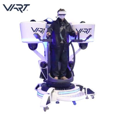 China Jet Wind Dynamic Control Technology Simulator Cockpits 9D Vr 3Dof Motion Platform Flight Simulator With 360 Degree Rotating Brackets for sale