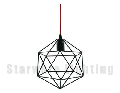 China Retro E27 Hotel/Industrial Vintage Edison Bulbs Iron/Wire Metal Cage Pendant Light With Copper Bakelite Lamp Holder for sale