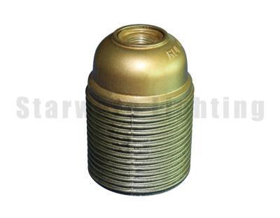 China Wire E27 Bakelite Lamp Socket Copper Color Socket Metal Bronze Nipple For Edison Pendant Lamp Vintage Pendant Light for sale