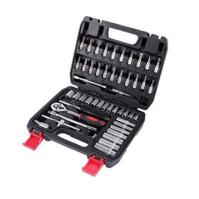 China Auto Repair Tools 53pcs Professional Universal Car Repair Tool Kits Ratchet Wrench Socket Set Tool for sale