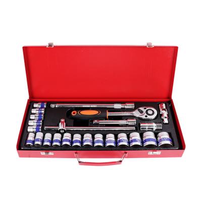 China Ratchet Wrench Box Wrench Small Mechanic Socket Set Tools Socket and Ratchet Convenient Set for sale