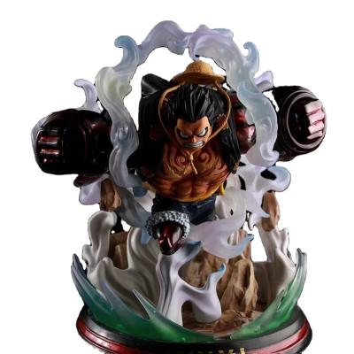 China One Piece Figure Boxed By Cartoon Toy Anime Fourth Gear Iron Fist Double Fist Luffy Scene Battle Statue for sale