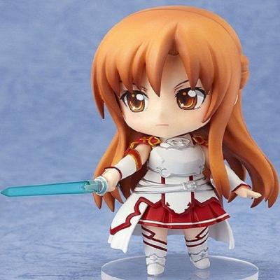 China Cartoon Toy Sword Art Online SAO Asuna Q Version 283# Face-Changing Clay Doll Boxed Action Number Toys for sale