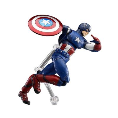 China Captain America Movable Joints Toy Anime Wholesale Avengers Figma 226 Cartoon Boxed Figure Action Number Toys for sale