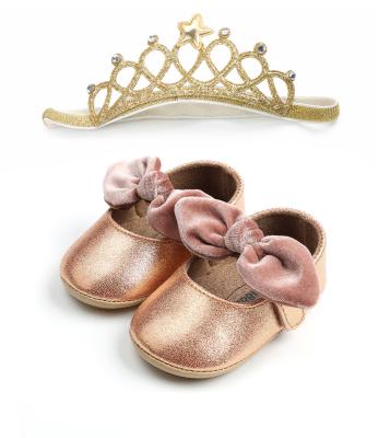 China Fashion Trend Party Gift Box Set With Fashion Headband Birthday Crown Hair Accessories Baby Princess Shoes for sale