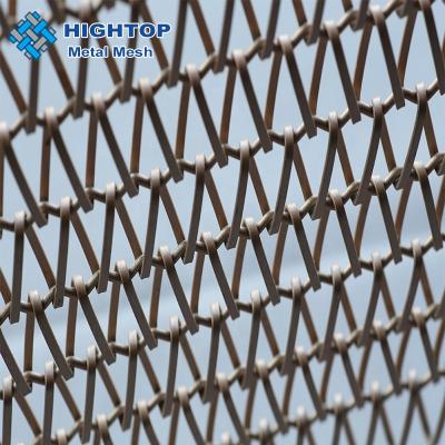 China Wholesale Plain Weave Chain Link Barrier Panels Conveyor Belt Mesh Metal Curtain for sale