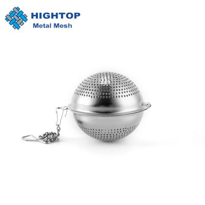 China Viable Stainless Steel Mesh Ball Shape Tea Infuser Spice Filter Tea Filter for Stew Meat for sale