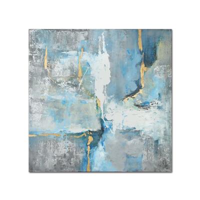 China Hand Painted Nordic Modern Style Abstract Oil Painting With Frame Decorative Oil Painting For Wall Art for sale