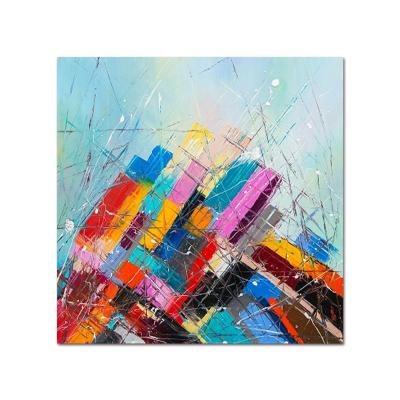 China Modern New Design Handmade Abstract Oil Painting With Frame Decorative Oil Painting For Wall Art for sale