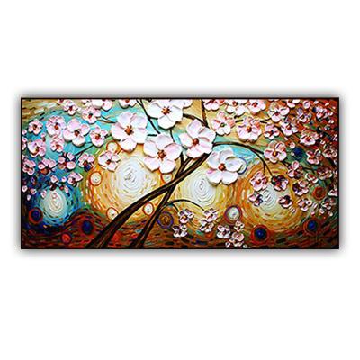 China High Quality Hand Painted Modern Knife Tree 100% Hand Painted Oil Painting For Lobby Hotel Home Decoration for sale