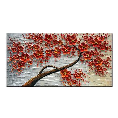 China Hotselling 100% Hand Painted Modern Heavy Texture Knife Oil Painting For Lobby Hotel Home Decoration for sale