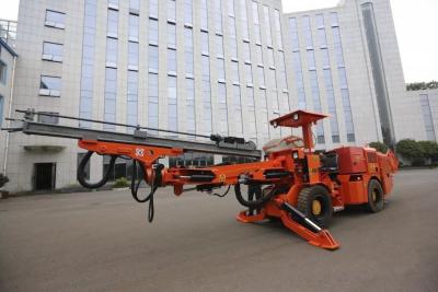 China High Efficiency Hydraulic Jumbo Drill , Single Boom Jumbo For Underground Lead Mine for sale