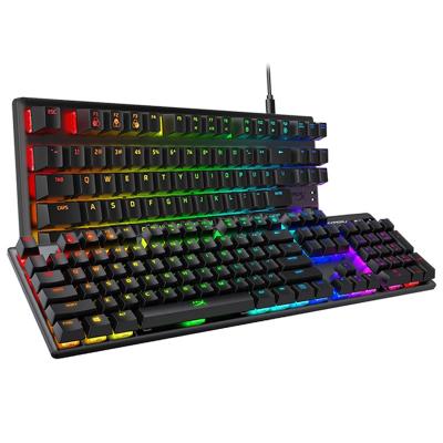 China Red Dragon 104 Key Gaming Desktop Keyboard For Laptop K551 Keyboard RGB LED Desktop Mechanical Keyboard for sale