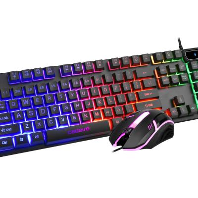 China OEM Waterproof Gaming Wired Keyboard and Mouse Combo 104 Keys Waterproof Backlight Mechanical Keyboard and Mouse Set for sale