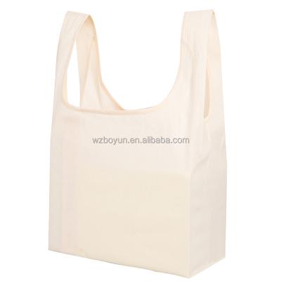 China Reusable Women Handbags Grocery Supermarket Large Capacity Foldable Daily Casual Shopping Cotton Tote Bag for sale