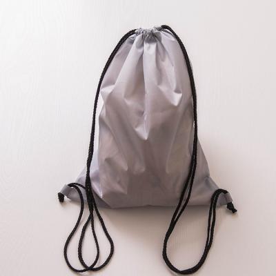 China Customized Shopping Portable Back Waterproof Nylon Eco Travel Sports Beach Drawstring Bag for sale