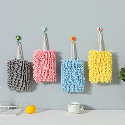 China Simple and elegant style Quick Dryhand Towels Kitchen Bathroom Hand Towel Ball With Hanging Loop Microfiber Towel Cleaning Cloth Kitchen for sale